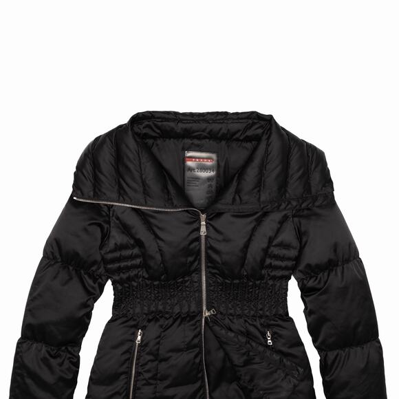 PRADA Sport Vintage Y2K Nylon Down Puffer Jacket Black Sz: 42 - US 6 - M - Picture 5 of 15